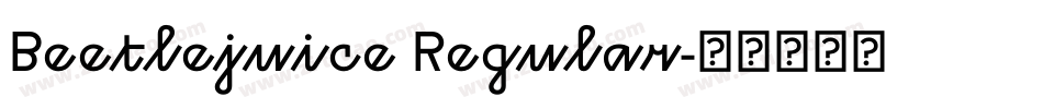 Beetlejuice Regular字体转换